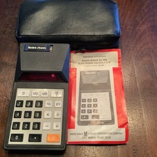 Vintage Radio Shack Calculator EC-350 With Case Made In USA TESTED  WORKING