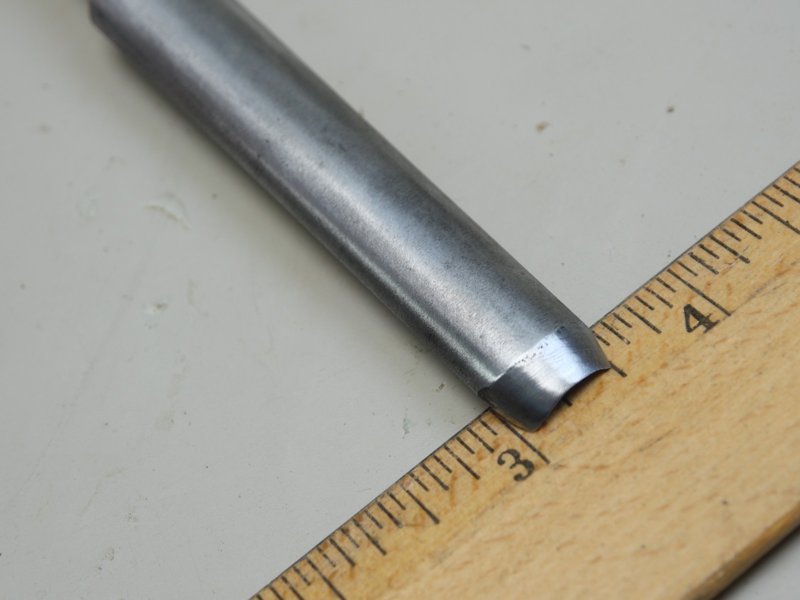 Old tools Vintage Spear & Jackson 1/2" No. 7 sweep straight wood carving gouge