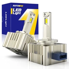 D3S D3R LED Headlight Replacement Bulbs Kit Bright White For Dodge Hi/Lo Beam PY