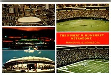 Hubert H. Humphrey Metrodome Minneapolis Multi-View Postcard