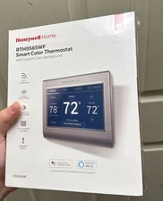 Honeywell RTH9585WF/W Programmable Thermostat Smart Color, Gray New Open Box