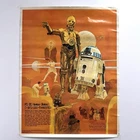 VTG 1977 Star Wars Poster R2D2 C3PO Coca Cola Burger Chef 18 x 24