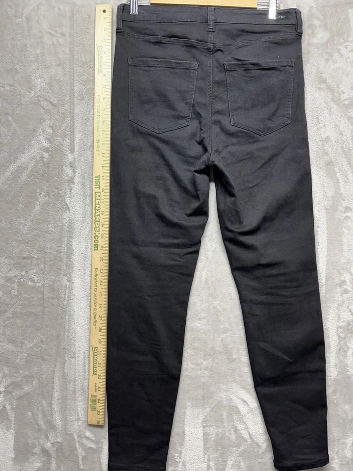 Pantalones ajustados informales Liverpool Los Angeles para hombre M negros elásticos 5 bolsillos hipster Foto 3 de 4