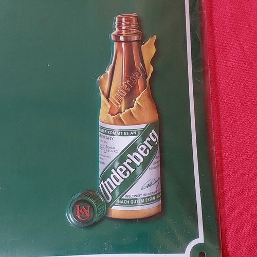 Underberg Advertisement Tin Sign With 5 Underberg Cap Magnets 15.5"x11.5" - Picture 3 of 10
