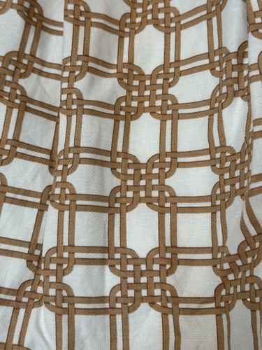 ANN TAYLOR RATTAN PRINT PLEATED & LINED SKIRT Pockets Cotton/Linen Sz 10 PETITE - 第 8/9 張圖片