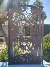 Contemporary modern metal gate, Modern Metal Gate, Custom size Art Pedestrian