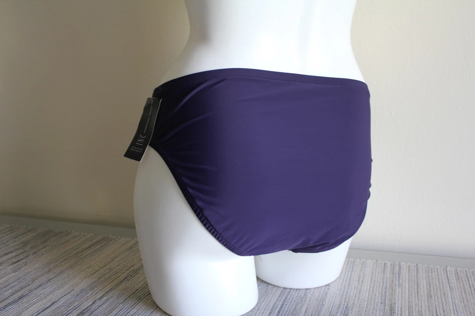 NWT INC International Concept Swimsuit Bikini Bottom Size 10, 8 Plum - Image 3 of 3