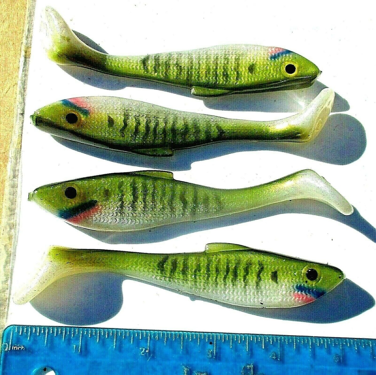 bream fishing lures 9PCS for Bass Trout Redfin Perch Cod Flathead Whiting Tackle Sports, Fitness & Outdoors smart chip Zoom Super Fluke 5" -