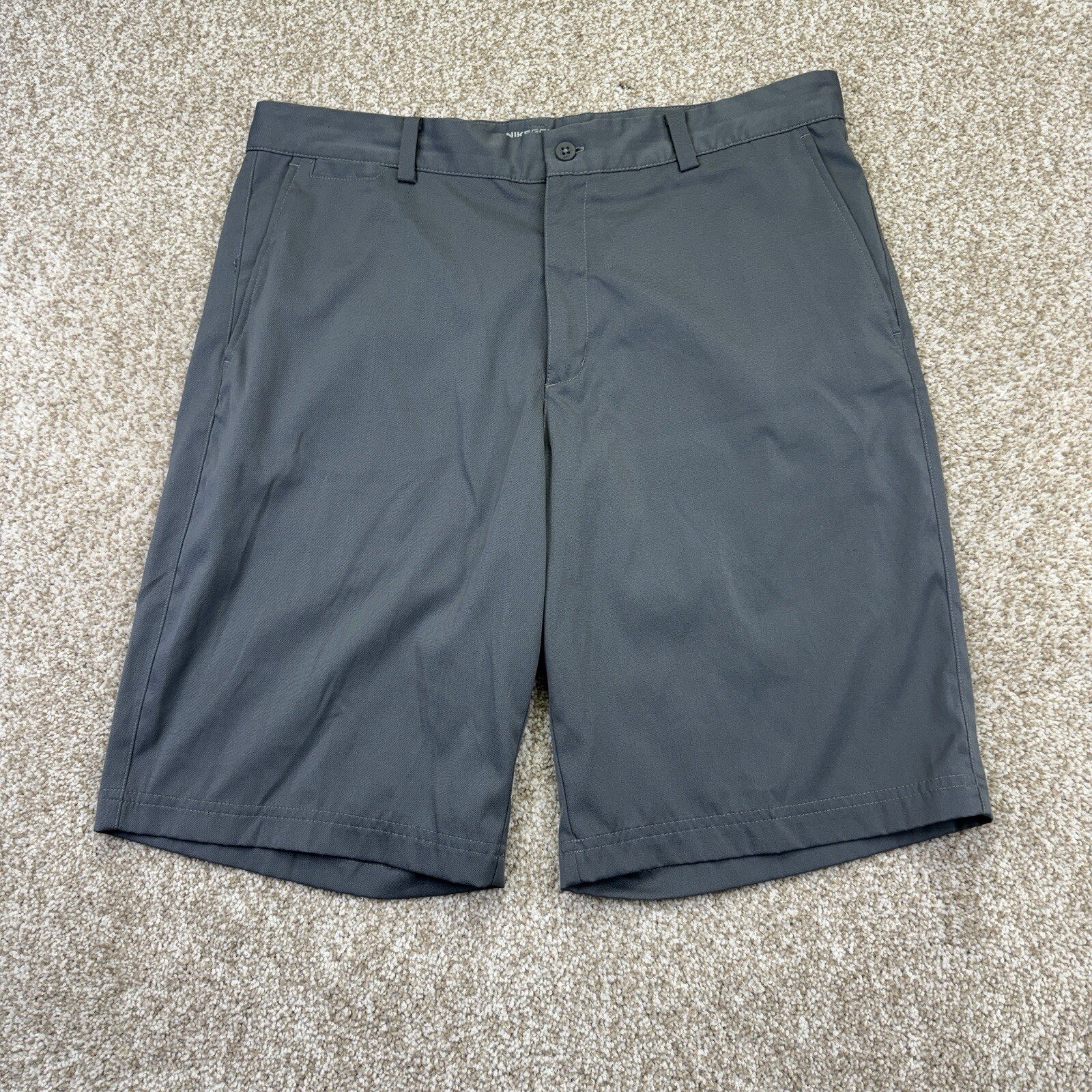 Nike Golf Tour Performance Dri Fit Shorts Mens Size 34 Gray Golfer 639798-021