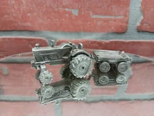 1980 Pewter Figurine Rawcliffe Tractor & Trailer Collector Series #2 Nice 👀 