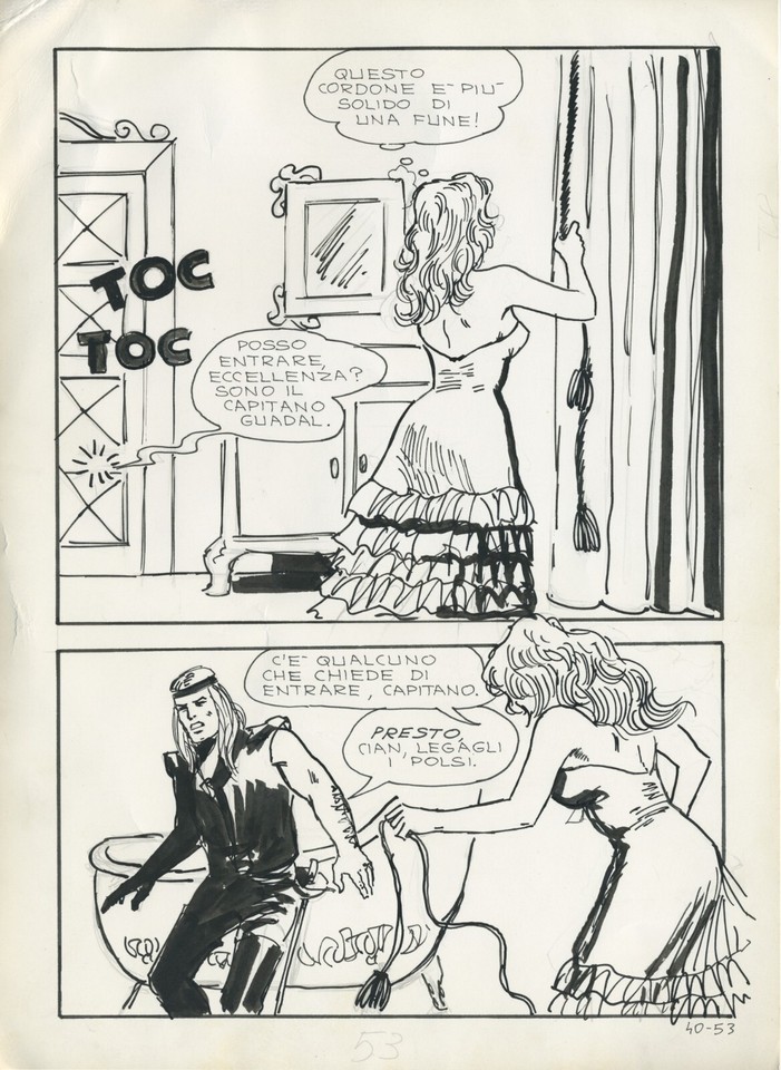 MILO MANARA Jolanda de Almaviva 40 53 ORIGINAL ART Comic Art