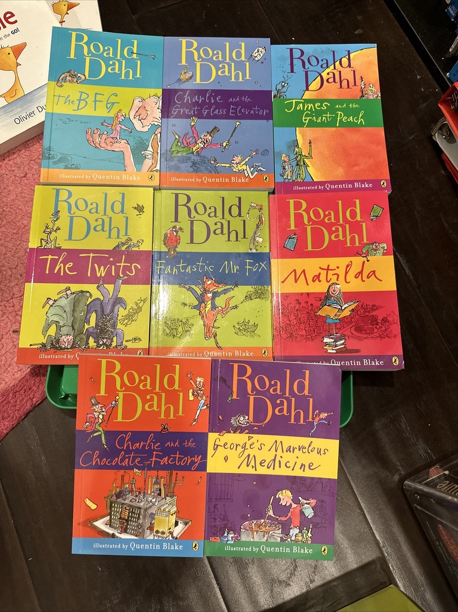 The Roald Dahl Collection 8 Book Set Chocolate Factory Giant
