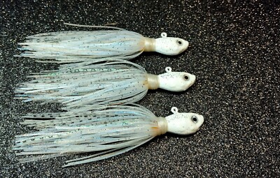 3 Shad ZMan Silicone Swim Jigs 3/8 ths oz for Walleye, Bass, Northern