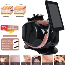 Portable 2 in 1 Cold Plasma Beauty Facial Machine Whitening Rejuvenation Beauty