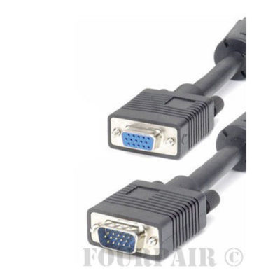 75ft SVGA VGA Video Extension Cable Cord w/Ferrites Male to Female Monitor PC