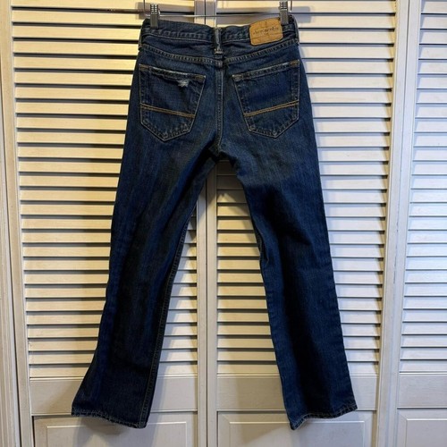 Boys Abercrombie Kids Jeans Size 12 Blue Distressed Denim - Picture 3 of 8
