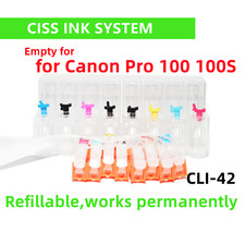 Empty Cis ciss ink system for Canon Pro 100 100S Printer cli-42 cartridge