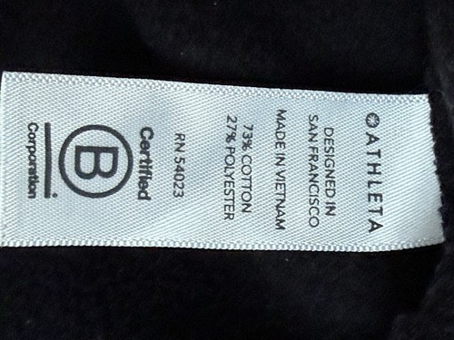 ATHLETA Womens Black Turtleneck Sweatshirt Long Sleeve Medium - Picture 7 of 9