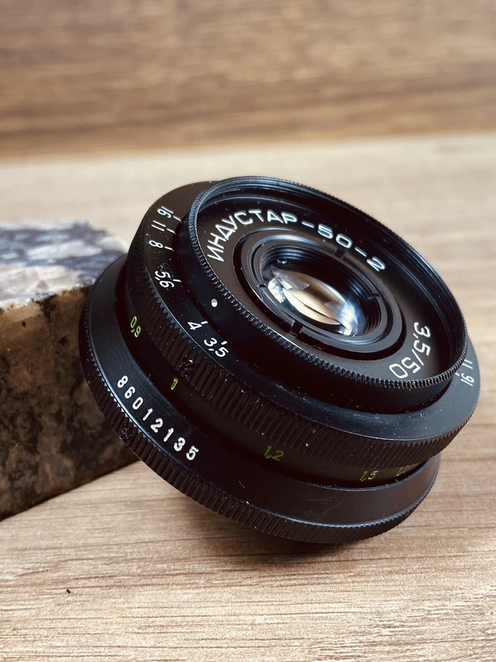 Industar 50-2 50mm f3,5 Russian Bokeh portrait Lens DSLR M42 Mount Old #6557 - Image 2 of 4