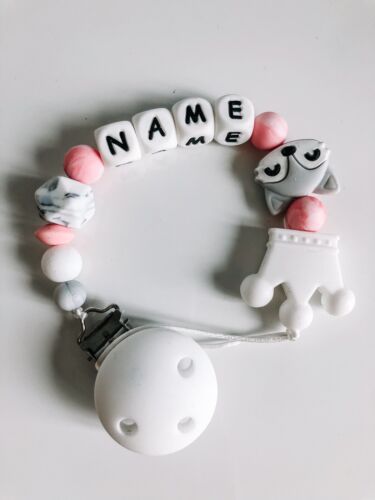 baby dummy clips personalised - Afbeelding 1 van 1