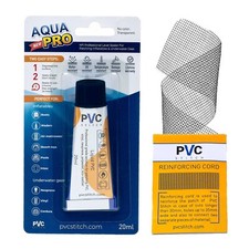 Aqua PRO Black Repair Kit for Inflatables  Underwater Gear  Black Color