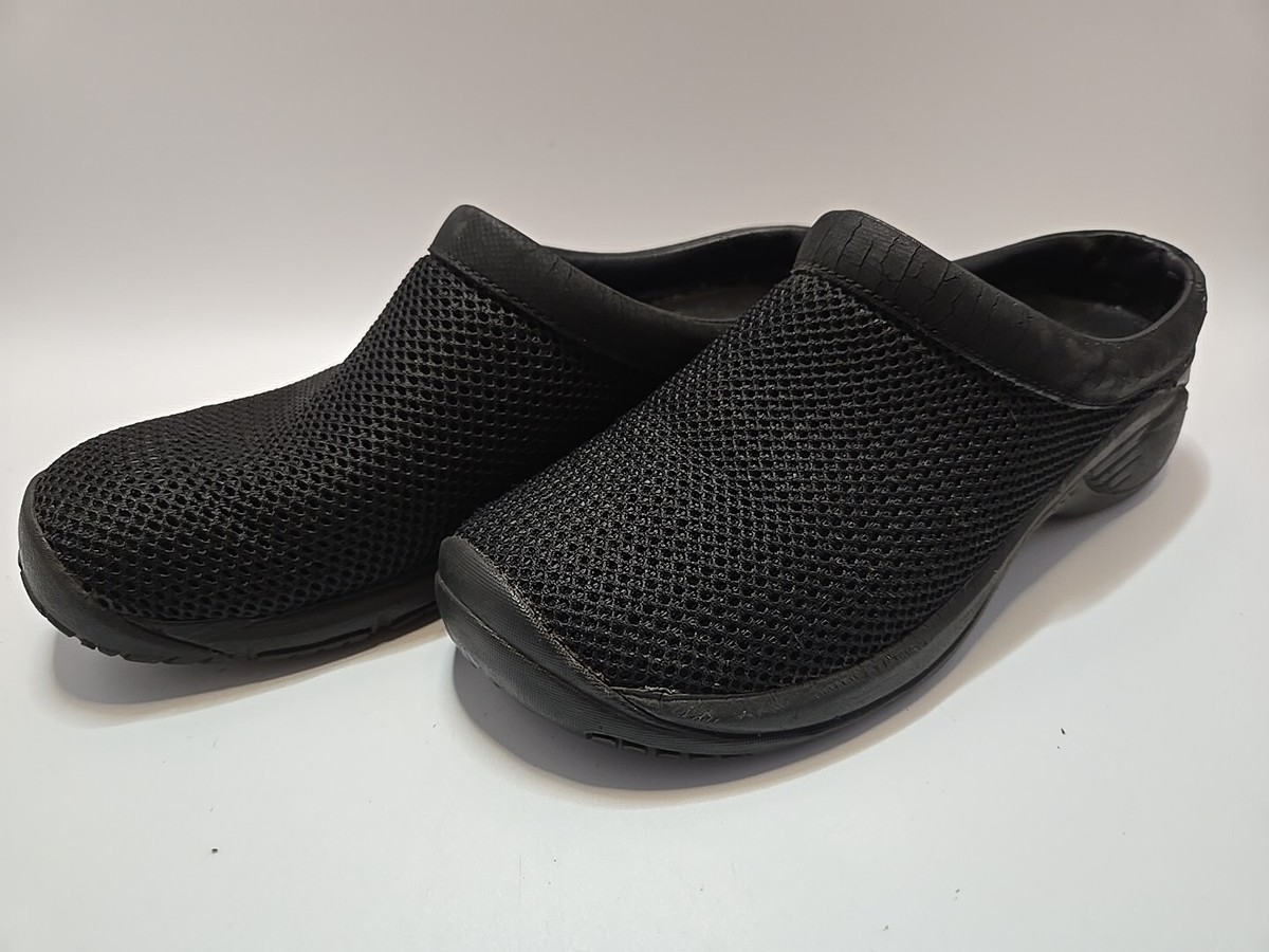 Merrell Encore Breeze Womens Size Slip On Mule Clog Black Mesh