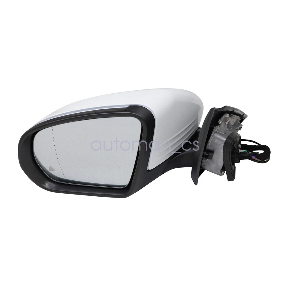 Espejo retrovisor lateral izquierdo blanco para Mercedes-Benz C43 AMG 2017-2021 EE. UU. Foto 3 de 4