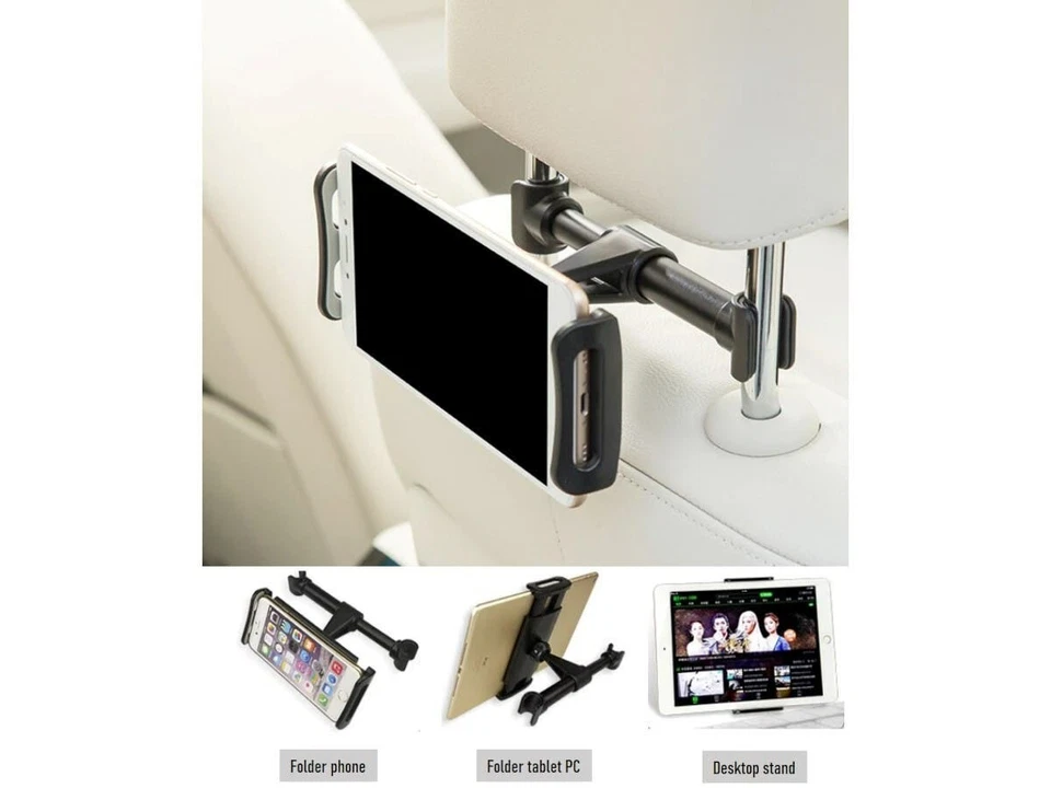 Car Backseat Tablet Headrest Holder for Android and iPad Pro Mini, Cellphones - Image 2 of 4