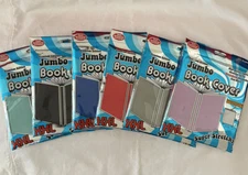 ITS ACADEMIC JUMBO BOOK COVER XXL SUPER STRETCHY 10x15 CHOOSE COLORS