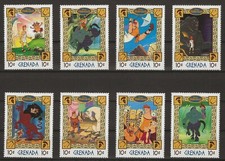 Disney 1998 Grenada - Disney's HERCULES complete set of 8 - MNH...Part 1