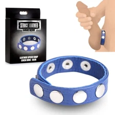 Strict Leather Speed Snap Cock Ring Male Penis Erection Enhancer Sex Toy