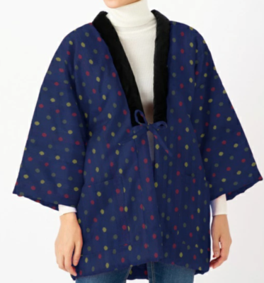 Japanese Women Kimono Hanten Warm Wear Winter Jacket Made in Japanese Women Kimono Hanten Warm Wear Winter Jacket Made in