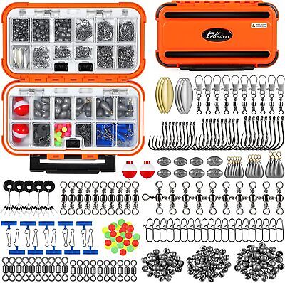 253 108pcs Fishing Accessories Kit Fishing Tackle Box with Tackle Included