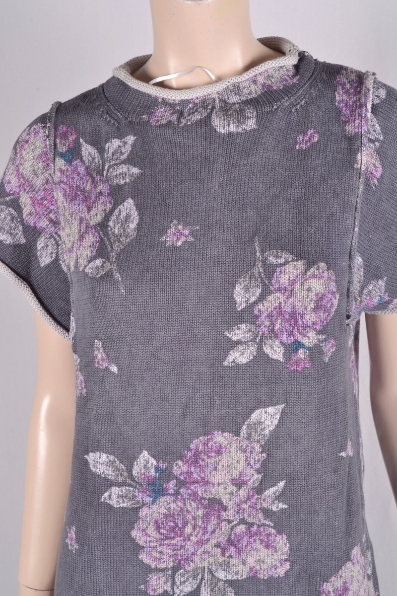 NWOT $168 Free People Elaine Floral Knit Maxi Dress With Distressed Hem XS  | eBay