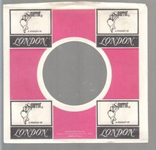 Company Sleeve 45 PARROT/LONDON - White / Pink w/ Black Logos 1968-1972
