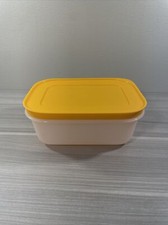 Tupperware Freezer Mates Plus Small Snowflake 2C Mango Colored Gen II New! 