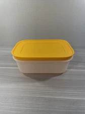 Tupperware Freezer Mates Plus Small Snowflake 2C Mango Colored Gen II New! 