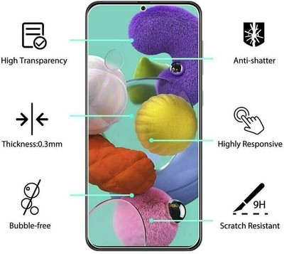 Anti Fingerprint Tempered Glass Film For OPPO K11x A2x A1 F23 Reno8 Lite A97 A17