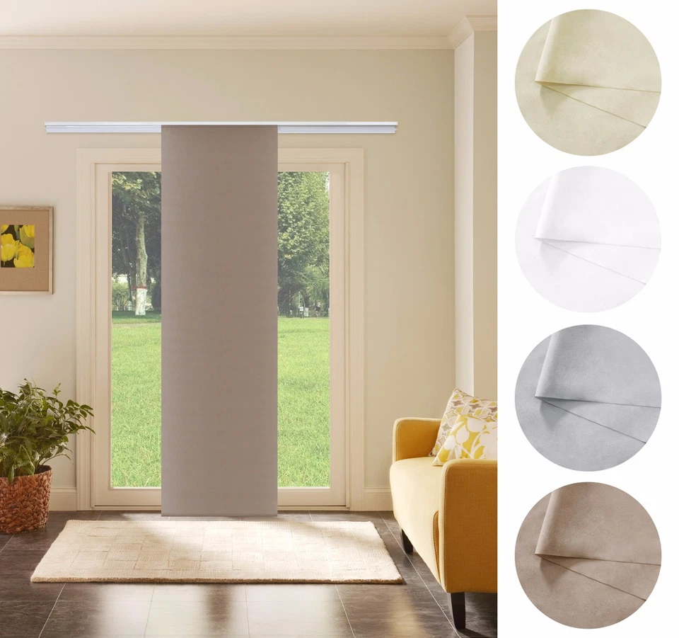 Schiebevorhang Schiebegardine transparent o. Blickdicht Flächenvorhang Gardine - Bild 3 von 4