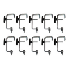 10 x Heavy Duty 50MM G Clamp Steel Hook Bracket DJ Disco Truss Lighting