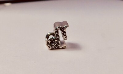 Authentic Pandora Charm, Sparkling Capricorn Zodiac Sign