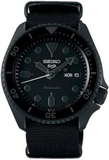 seiko 5 sport blackout 4R36-07G0 automatic SRPD79K1 Nato strap 43mm men's watch