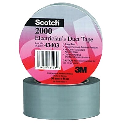 SCOTCH 7000031684 ELECTRICIANS DUCT TAPES 2000 GRAY 2 IN X 50 YD X 6 MIL
