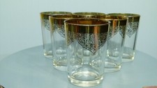 Gold Rimmed drinking Glasses