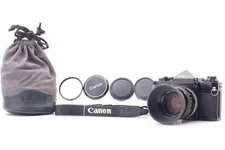 【Near MINT Lens w/ Hood】 Canon F-1 Early SLR Camera FD 50mm F1.4 SSC From Japan