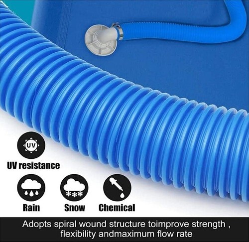 Naturii ® 5 mt Tubo Flessibile per Pompa Piscina Ø 32 mm Resistente ai Raggi UV - Foto 4 di 6