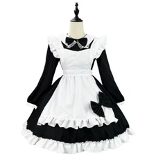 Hot Plus Size Mens Lolita Maid Dress Party Cosplay Costume Activity Uniform Team