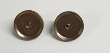 GILBERT ERECTOR 'P7' 7/8" PULLEY, brass plated, 1955-1962 PAIR 