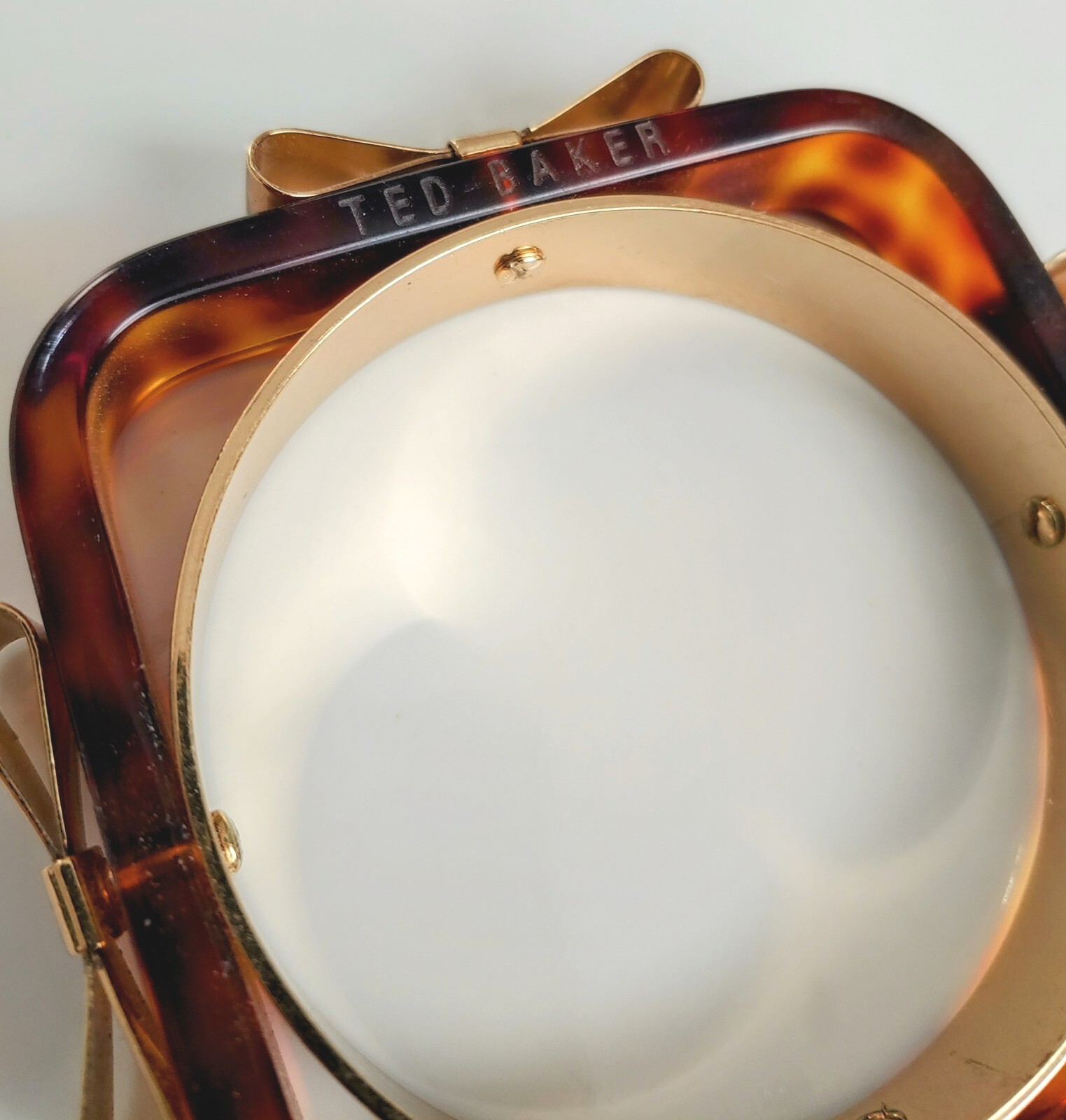 Ted Baker Tortoise Shell Bows Bangle Bracelet - image 2