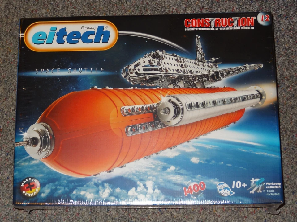 Deluxe Space Shuttle With Booster Eitech C12 Metal Construction Building Toy Kit - Image 2 of 4